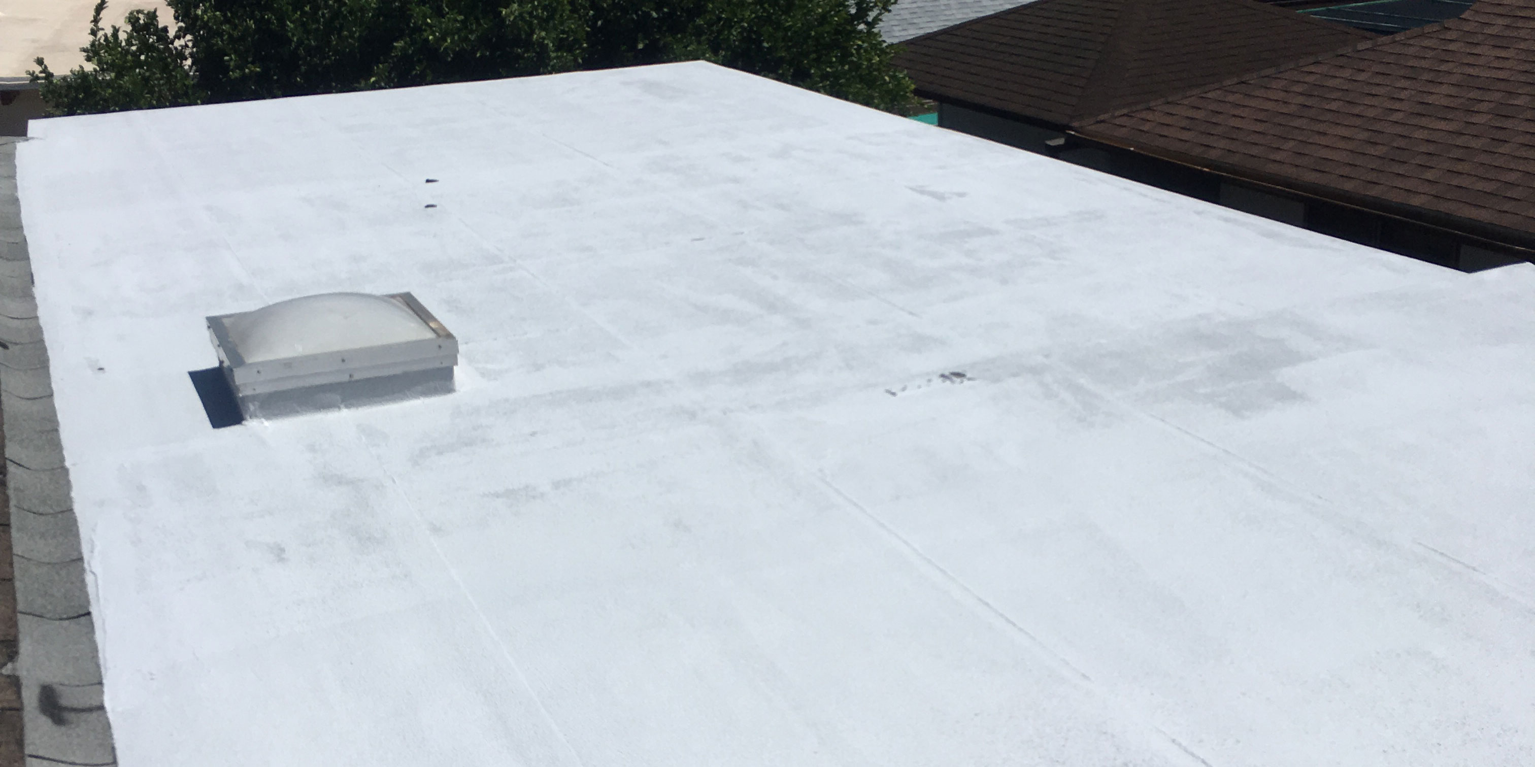 CRS Acrylic Just Applied to Roof Surface